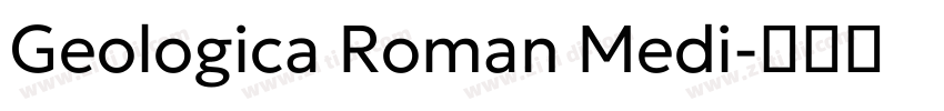 Geologica Roman Medi字体转换